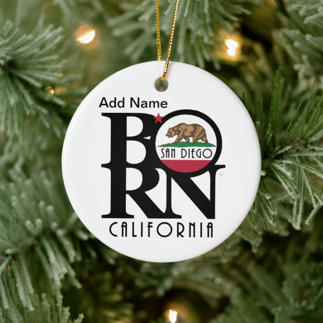 BORN San Diego Customizable Ceramic Tree Decoration (Tree)
