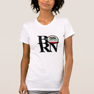 BORN Santa Cruz White Womens Jersey Tee