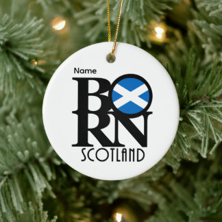 BORN Scotland Customizable Ceramic Tree Decoration