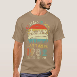 Born September 1982 40th Birthday Made In 1982 40  T-Shirt