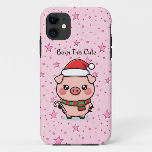 Born This Cute Cute Mini Pig iPhone 11 Case