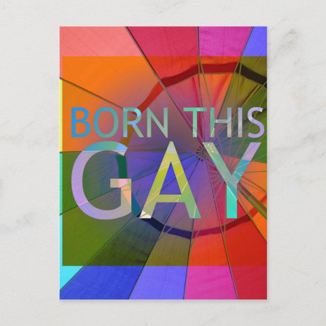 Born This Gay Postcard (Front)