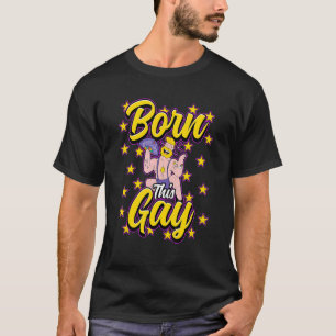 Born This Gay Rainbow Equality Lesbian Lgbt Pride T-Shirt