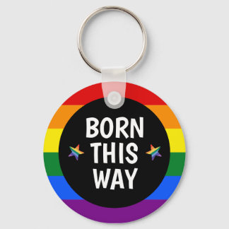 Born this way Pride Key Ring