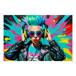 BORN THIS WAY-PUNK ROCKS POSTER