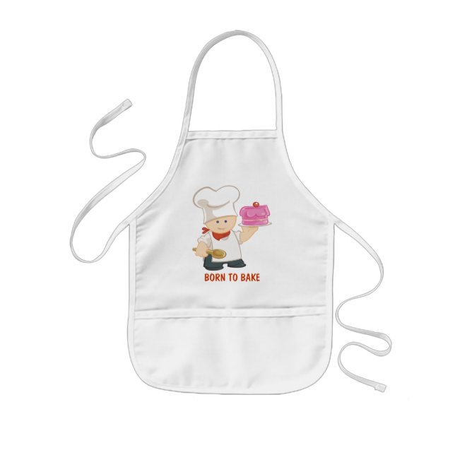 Born To Bake Kids Apron (Front)