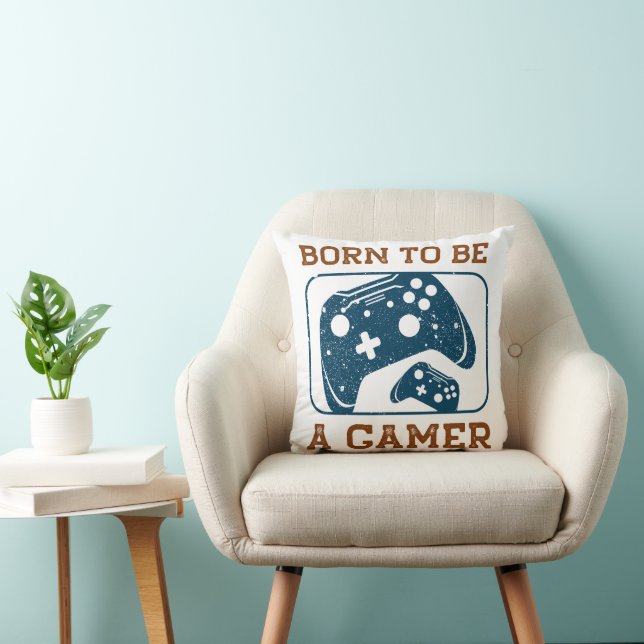 Born to be a gamer cushion (Chair)