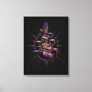 Born to be a Rock Star Canvas Print