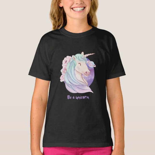 Born to Be a Unicorn Magical Fan Club  T-Shirt (Front)