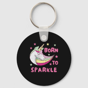 Born to Be a Unicorn Magical Sparkle Key Ring