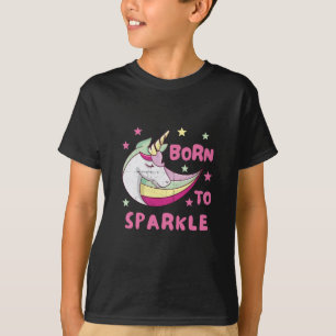 Born to Be a Unicorn Magical Sparkle T-Shirt