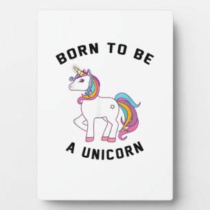 Born to Be A Unicorn T-Shirt_ Vintage Cute Lovely Plaque