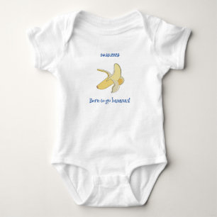 Born to be Banana Customisable  Baby Bodysuit