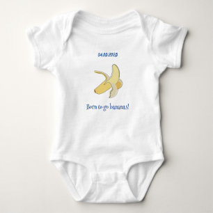 Born to be Banana Customizable  Baby Bodysuit