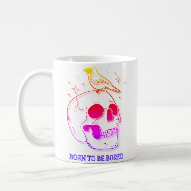 Born To Be Bored Coffee Mug (Left)
