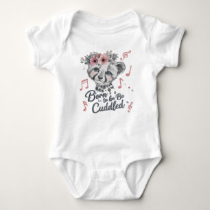 Born to Be Cuddled 🐘💪✨ Baby Bodysuit
