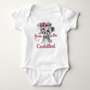 Born to Be Cuddled 🐘💪✨ Baby Bodysuit