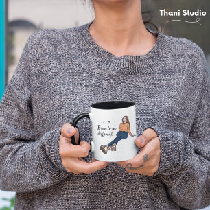 Born to be different Leap Year Cute Girl 2/29 Mug