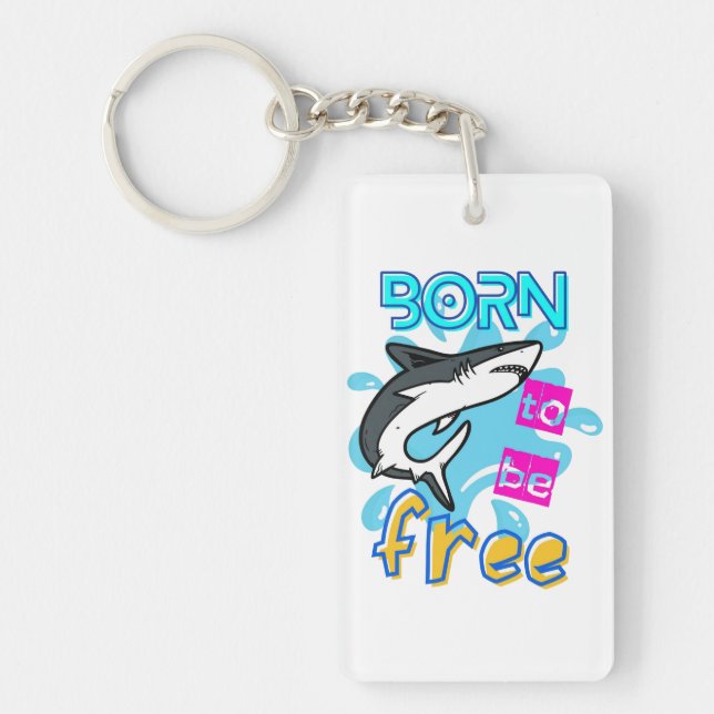 BORN TO BE FREE KEY RING (Front)