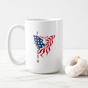 Born to Be Free Patriotic Eagle Classic Mug #15