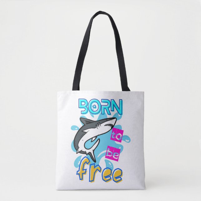 BORN TO BE FREE TOTE BAG (Front)