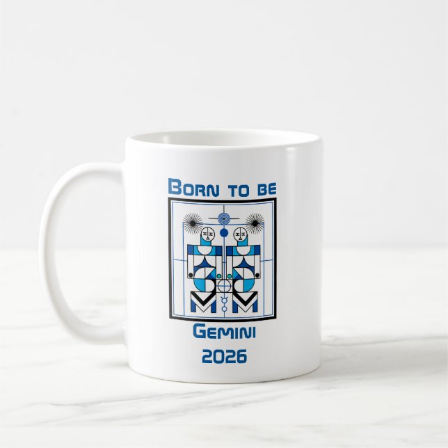 Born to be Gemini Coffee Mug (Left)