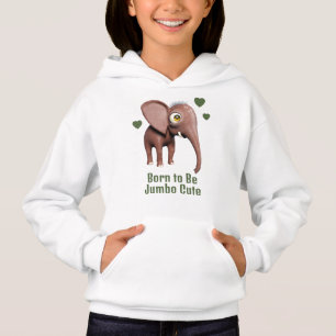 Born to Be Jumbo Cute Baby Elephant Custom
