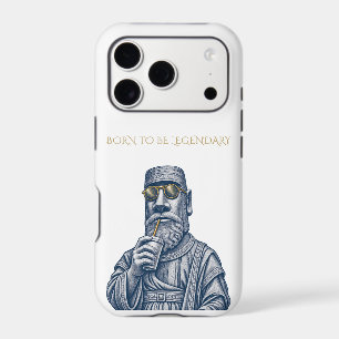 BORN TO BE LEGENDARY Vintage Art White Phone Case