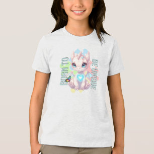Born to Be Unique Dragon Design – Autism Awareness Tri-Blend Shirt