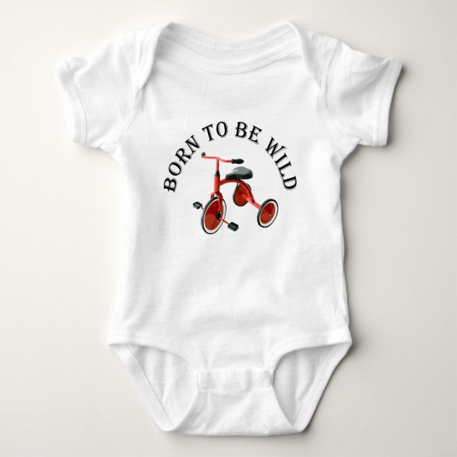 Born to be Wild Baby Bodysuit (Front)