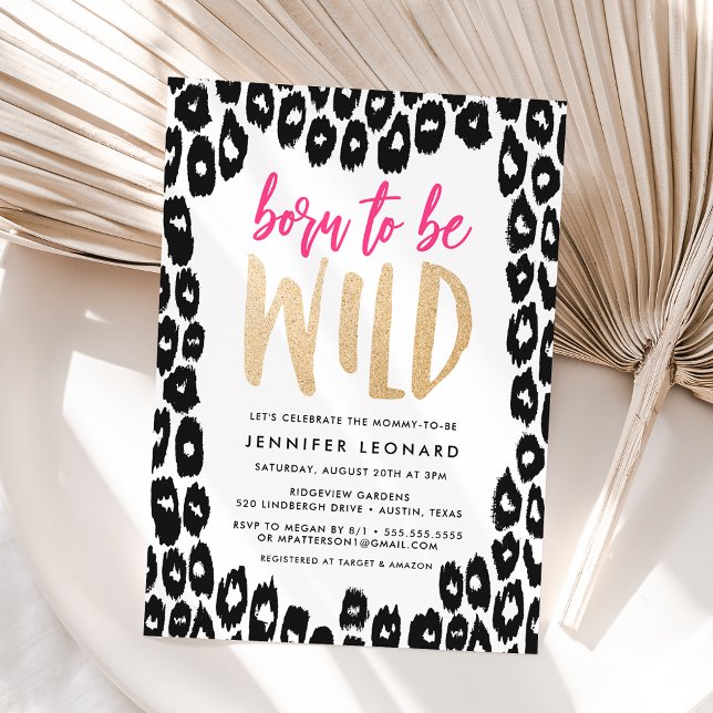 Born to be Wild | Baby Shower Invitation (Creator Uploaded)
