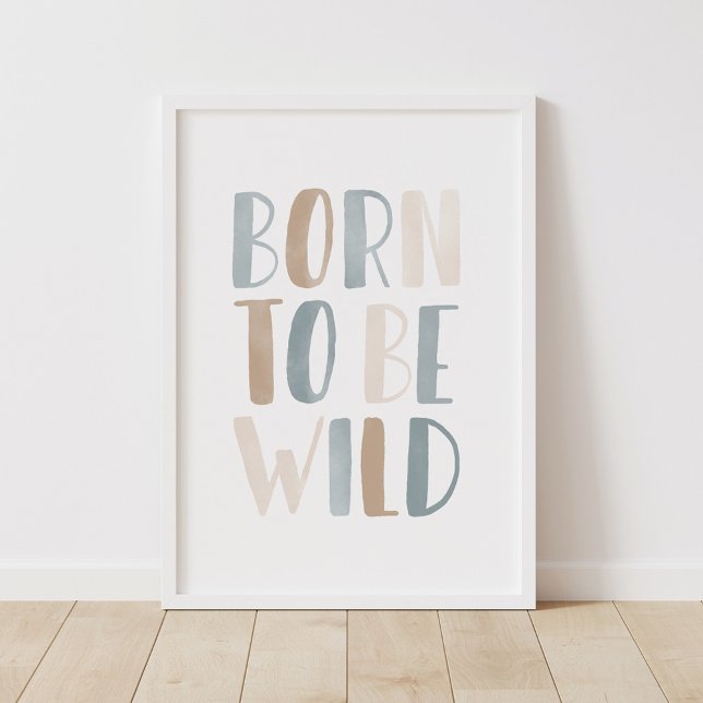 Born to be Wild Blue Neutral Boys Room Decor (Creator Uploaded)