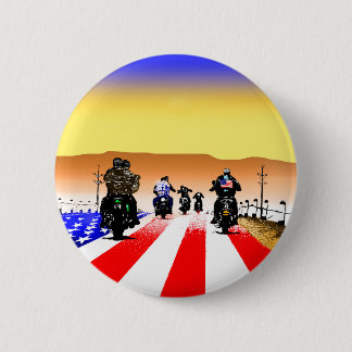 BORN TO BE WILD COLOUR 6 CM ROUND BADGE