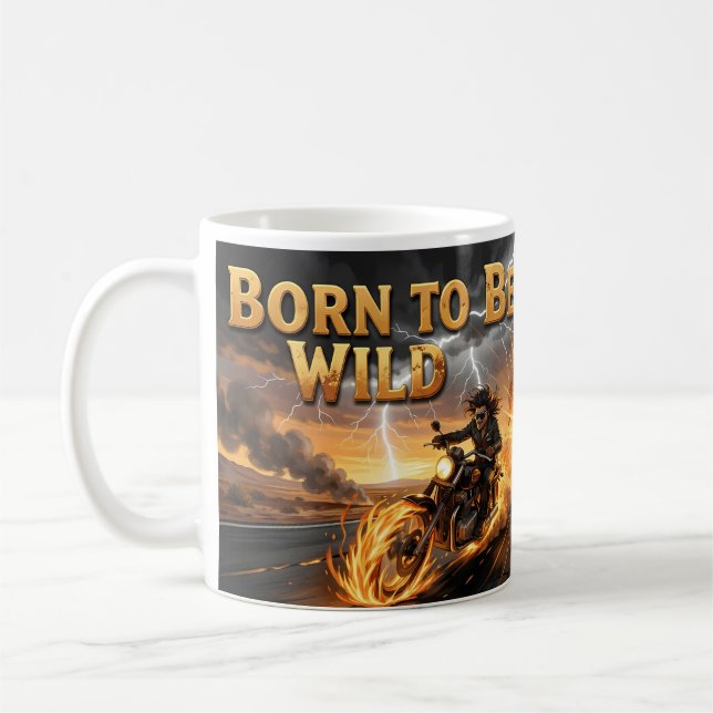 Born To Be Wild Desert Thunder Rider Mug (Left)