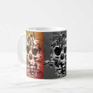 Born to be Wild. Distressed skull Coffee Mug