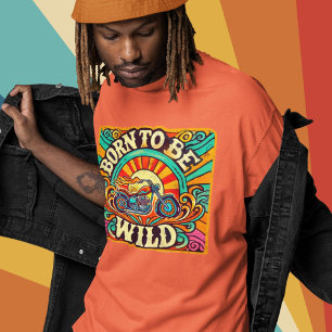 Born to Be Wild Retro Biker T-Shirt