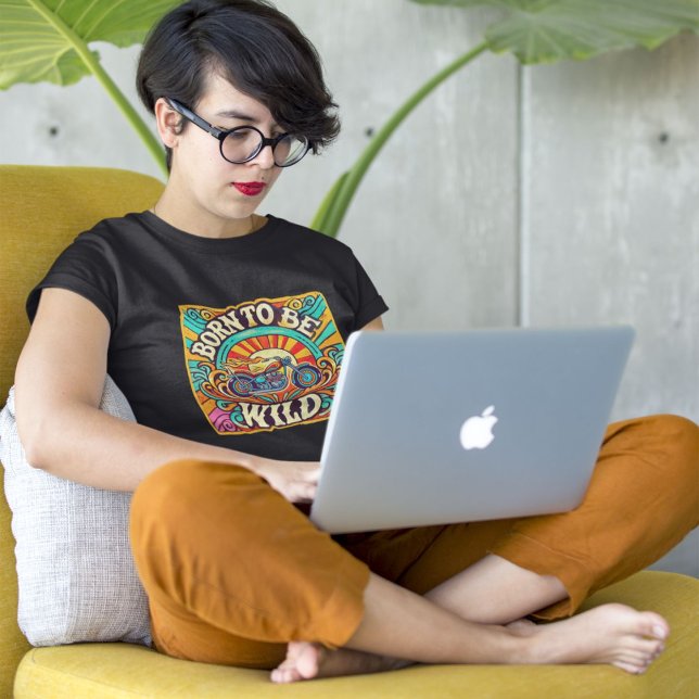 Born to Be Wild Retro Biker  T-Shirt (Creator Uploaded)