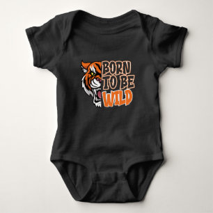 Born to Be Wild - Tiger Art Baby Bodysuit
