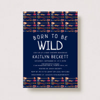 Born To Be Wild Tribal Boho Arrows Baby Shower