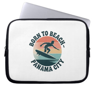 Born to Beach Panama City Laptop Sleeve