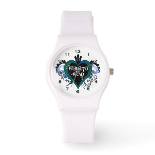 Born to Bead Blue Heart Watch