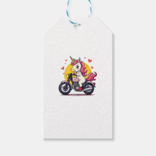 Born To Bike Unicorn I Motorcycle Fan Biker Fun Ta Gift Tags