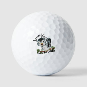 Born to Birdie Personalised Female Gift Golf Balls