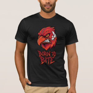 BORN TO BITE Angry Red Bird T-Shirt