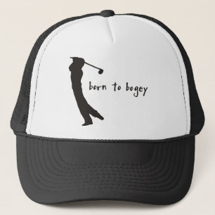born to bogey trucker hat