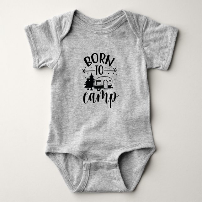 Born to Camp Baby Bodysuit (Front)