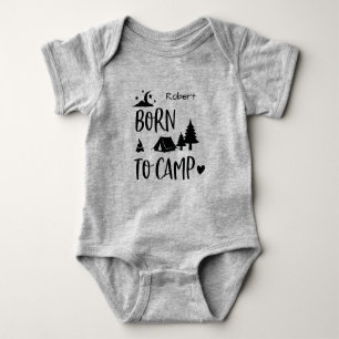 Born to Camp Personalised Baby Bodysuit