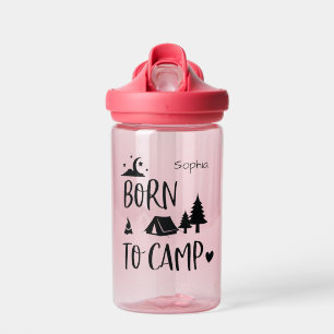 Born to Camp Personalised Toddler water bottle