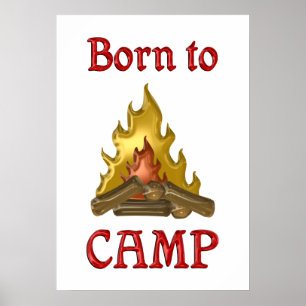 Born to Camp Poster