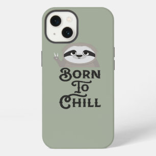 Born to Chill Sloth Funny iPhone 13 Case